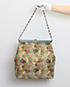 Bolso Vintage Con Asa De Cadena, vista trasera